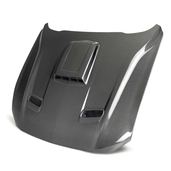 Anderson Composites Type-SK Double Sided Hood, Carbon Fiber2021-2023 Ford Mustang Mach 1