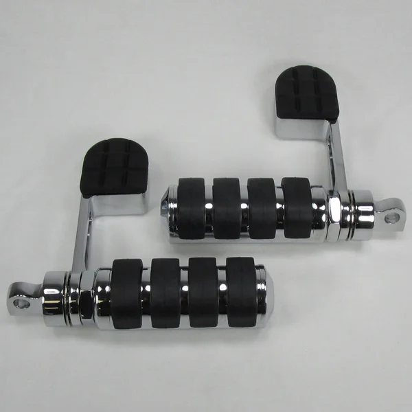 Anti-Vibration Foot Rests with Heel Supports - Chrome, Sold As A Pair, For Use with Most Harley Davidson Models - Image 5