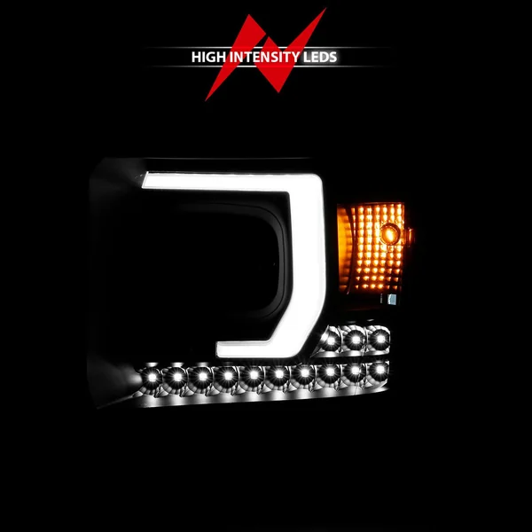 ANZO Projector Headlights, Black Housing/Clear Lens2014-2015 GMC Sierra 1500 - Image 5