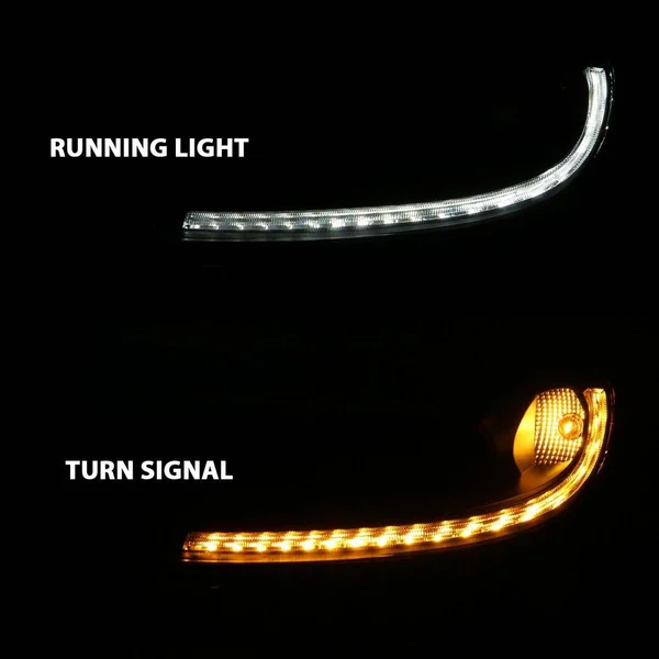 ANZO Projector Plank Style Switchback Headlights, Black Housing, Clear Lens2005-2013 C6 Corvette - Image 6