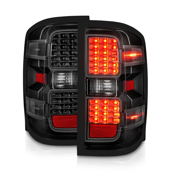 ANZO Sequential LED Taillights, Black Housing/Clear Lens2014-2018 Silverado 1500