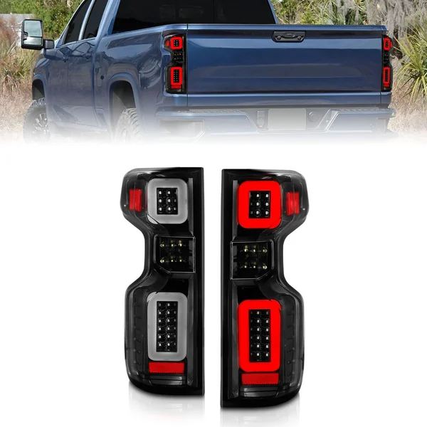 ANZO Sequential LED Taillights, Clear Lens, Black Housing2019-2021 Silverado 1500 - Image 5