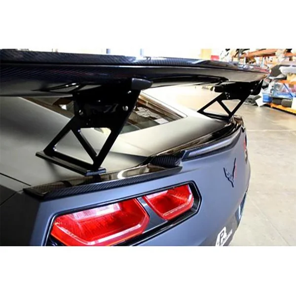 APR 71" Adjustable GTC-500 Wing w/Spoiler Delete, Carbon Fiber2014-2019 C7 Corvette Coupe - Image 4