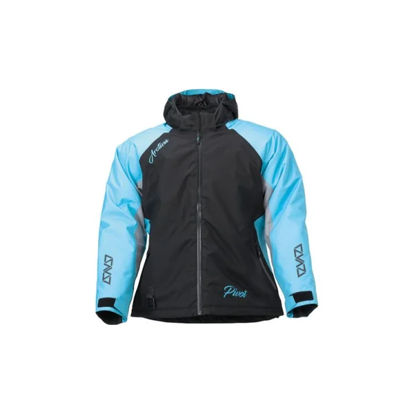 Arctiva Womens Pivot 5 Snow Hooded Insulated Blue Jacket