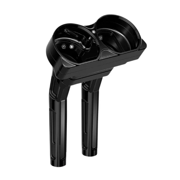 Arlen Ness® 10" Method Kickback Handlebar Riser in Black for 2015-2025 Harley Road Glide and Road King models - 520-032