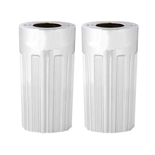 Arlen Ness® 10-Gauge Aluminum Fork Boot Covers for 99-13 Harley FLHT, 06-13 FLHX / FL Trike models 20018