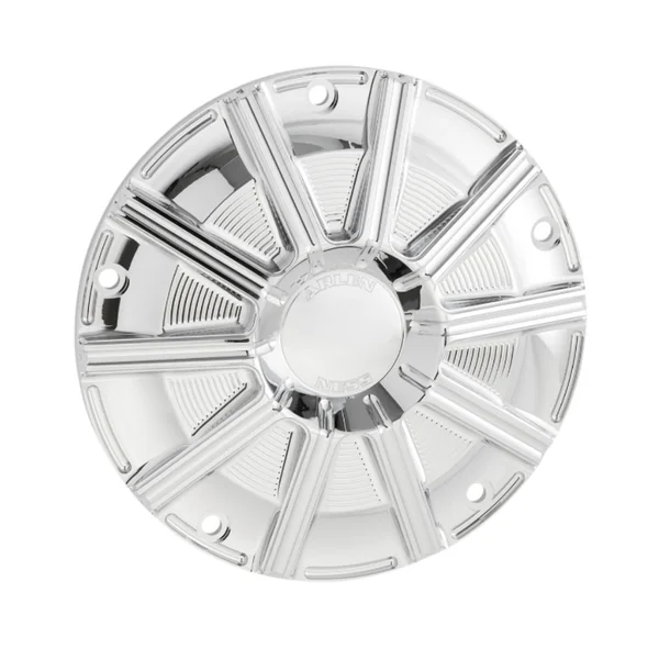 Arlen Ness® 10-Gauge Derby Cover with Chrome finish for 16+ Harley FLT and 15+ FLHTCUL/FLHTKL (except 19+ Softail) 700001