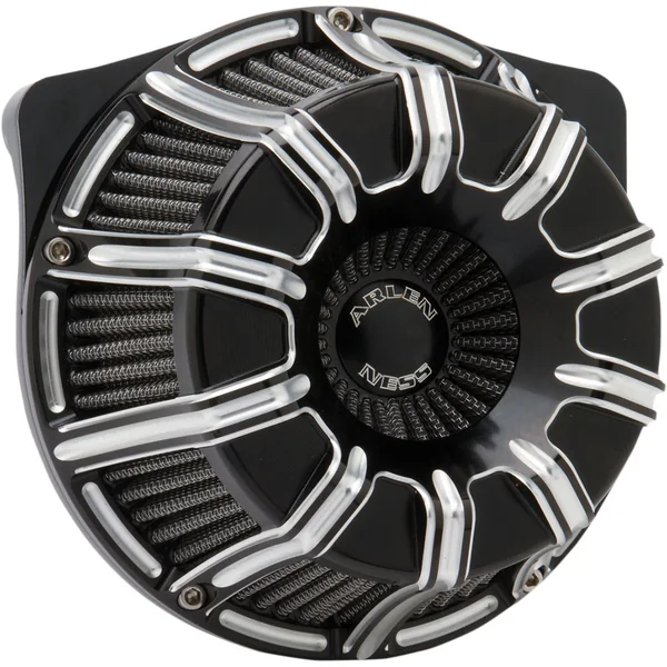 Arlen Ness 10-Gauge Inverted Air Cleaner for 1999-2017 Harley Twin Cam* - Black/Machined