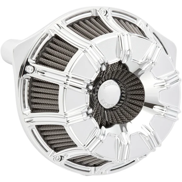 Arlen Ness 10-Gauge Inverted Air Cleaner for 2017-2023 Harley M8 - Chrome