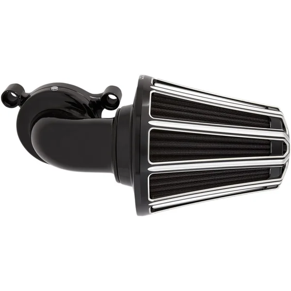Arlen Ness 10-Gauge Monster Sucker Air Cleaner for 2008-2016 Harley Twin Cam Electronic Throttle - Black - Image 2