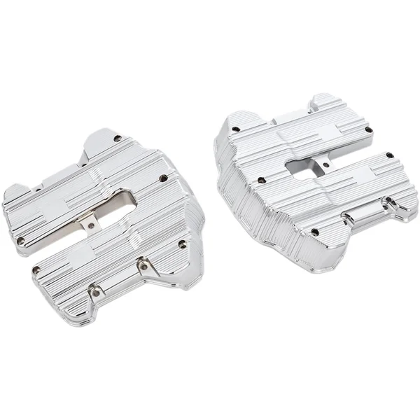 Arlen Ness 10-Gauge Rocker Box Covers for 2017-2024 Harley M8 - Chrome