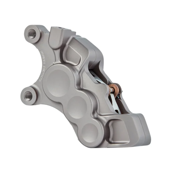 Arlen Ness® 11.8" 6-piston Front Left Brake Caliper in Titanium for 08-20 Harley FLHT / FLHR / FLHX / FLTR / FLTRX / FLTRU, 18-20 Softail, 16-17 FXD, 14-20 XL with 11.8" rotors 02218