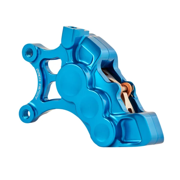 Arlen Ness® 14" 6-piston Front Left Brake Caliper in Blue for 08-20 Harley FLHT / FLHR / FLHX / FLTR / FLTRX / FLTRU, 18-20 Softail, 16-17 FXD, 14-20 XL with 14" rotors 02200