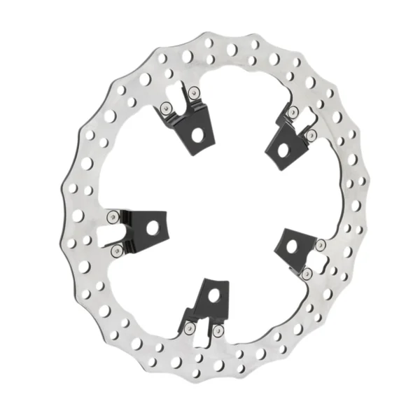 Arlen Ness® 14" Jagged Floating Rotor (2-piece design) for 14-20 Harley FLT with Spoke Mounted Front Rotors 02951