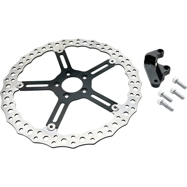 Arlen Ness 15" Big Brake Jagged Floating Rotor Kit for 2020-2024 Harley Low Rider S - Image 2
