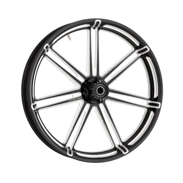 Arlen Ness® 21" x 3.5" Forged Black Aluminum Complete Front Wheel for 08-19 Harley FLHT / FLHR / FLHX / FLTR / FLTRX / FLTRU with Dual Disc ABS 103012046008
