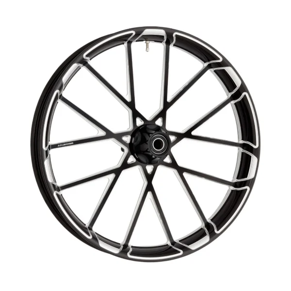 Arlen Ness® 21" x 3.5" ProCross™ Aluminum Front Wheel with ABS for 08-19 Harley FLHT / FLHR / FLHX / FLTR / FLTRX / FLTRU with Dual Disc ABS 101012046008