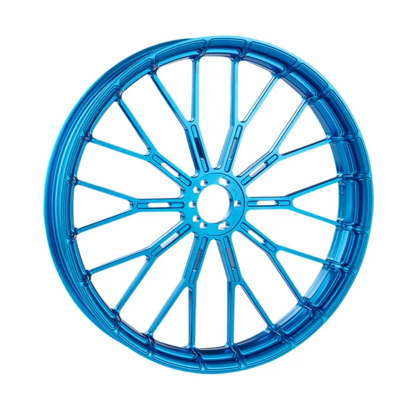 Arlen Ness® 21" X 3.5" Y-Spoke Blue Aluminum Wheel / Rim for some Harley and Indian models (Hub not included) 71545