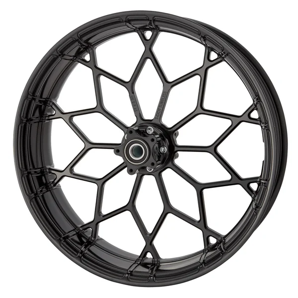 Arlen Ness 21" x 5.50" Fat Factory Front Forged Wheel for Harley - Black - Image 2