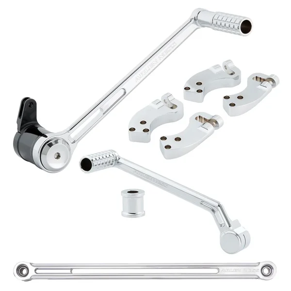 Arlen Ness +3" Extended Foot Control Kit for 2014-2023 Harley Touring - Chrome