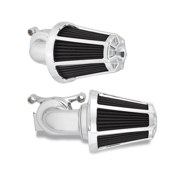 Arlen Ness® 90° Monster Sucker™ Beveled Chrome Air Cleaner Kit with Cover for 17+ Harley FLHT / FLHR / FLHX / FLTRX / FLTRU / FLTRK / H-D FL Trike and 18+ Softail 81031