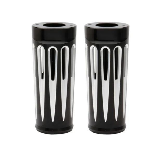 Arlen Ness® Aluminum Fork Boot Covers in Deep Cut Black (Sold as a pair) for 14+ Harley FLHT / FLHX / FLTRX / FLTRU / FLTRK 20029