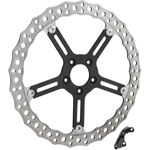 Arlen Ness Big Brake Jagged Floating Rotor Kit for 2006-2017 Harley Dyna and 2015-2017 Softail