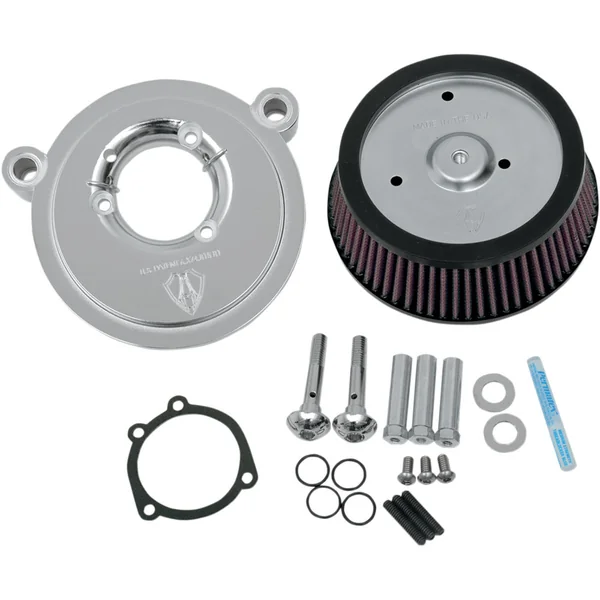 Arlen Ness Big Sucker Stage 1 Air Cleaner for OE Cover 1999-2017 Harley Twin Cam Dual Cable - Chrome