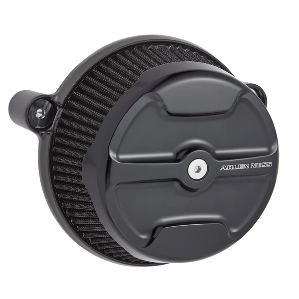 Arlen Ness® Big Sucker™ Stage 1 Air Filter Kit for '17-'20 Harley-Davidson FLHT|FLHR|FLHX|FLTRU/X, FL Trike Models; '18-'20 Softails | Knuckle | Black | Hardware Included | Reusable