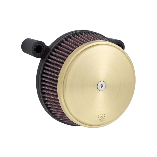 Arlen Ness® Big Sucker™ Stage 1 Air Filter Kit in Brass for 91+ Harley Sportster 883 / 1200 with CV Carb or Delphi EFI 18743
