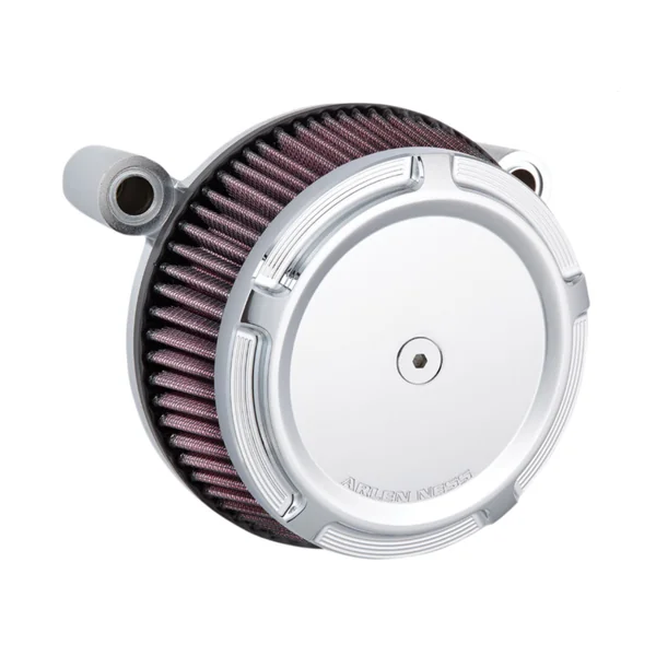 Arlen Ness® Big Sucker™ Stage 1 Synthetic Air Filter Kit in Beveled Chrome for 93-99 Harley Evo 50847