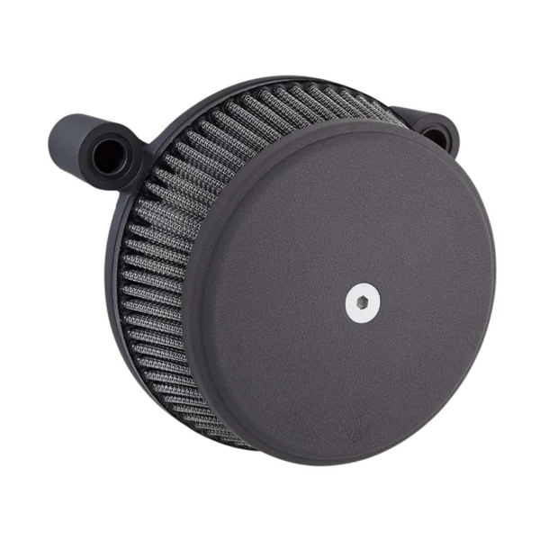 Arlen Ness® Big Sucker™ Stage I Air Filter Kit with Synthetic Filter in Smooth Wrinkle Black finish for 91+ Harley Sportster 883 / 1200 with CV Carb or Delphi EFI 50339