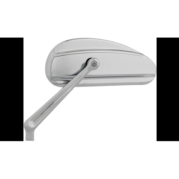 Arlen Ness Chrome Downdraft Forged Mirrors - Chrome Plated - Sold As a Pair - Fits All Harley Davidson Models - Image 2