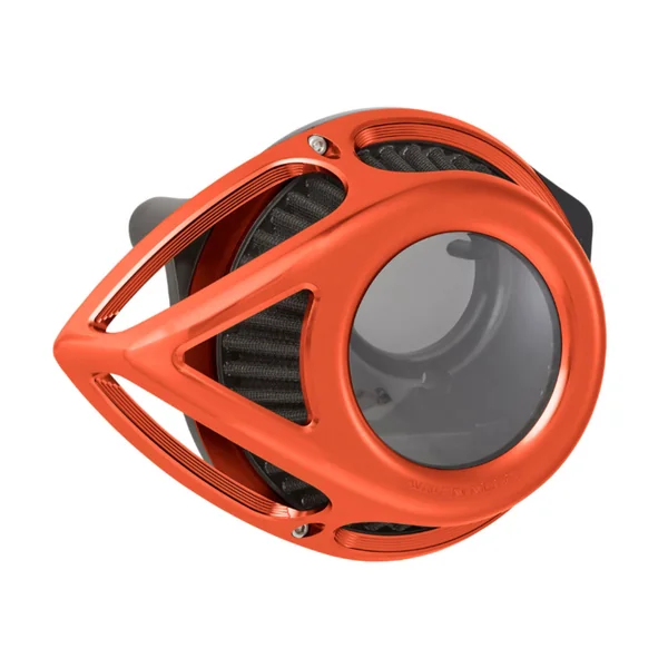 Arlen Ness® Clear Tear Sucker Series Orange Air Cleaner for 08-16 Harley FLT / 16-17 FLST and FXDLS (FBW) 600001