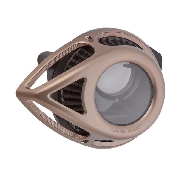 Arlen Ness® Clear Tear Sucker Series Titanium Air Cleaner for 91+ Harley Sportster 883 / 1200 with CV Carb or Delphi EFI 600007