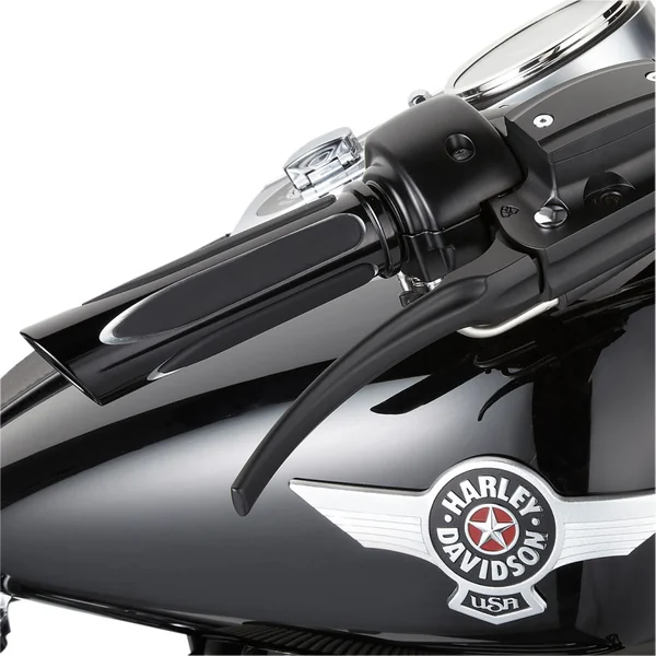 Arlen Ness Deep Cut Comfort Grips for Harley Electronic Throttle - Black - Image 2