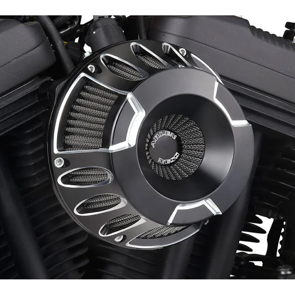 Arlen Ness Deep Cut Inverted Air Cleaner for 1991-2022 Harley Sportster - Black