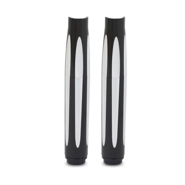 Arlen Ness® Deep Cut Pushrod Tube Covers in Black with CNC machined accents for 09-19 Harley FLHT / FLHR / FLHX / FLTR / FLTRX / FLTRU 03631