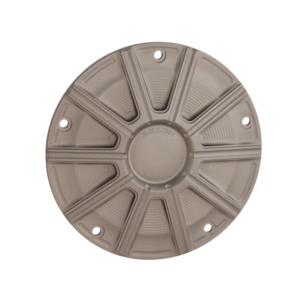 Arlen Ness® Derby Cover in 10-Gauge Titanium for 99-18 Harley Big Twin (except 16-18 Dressers, 15 FLHTCUL / FLHTKL, and 18 FLSB) 700023