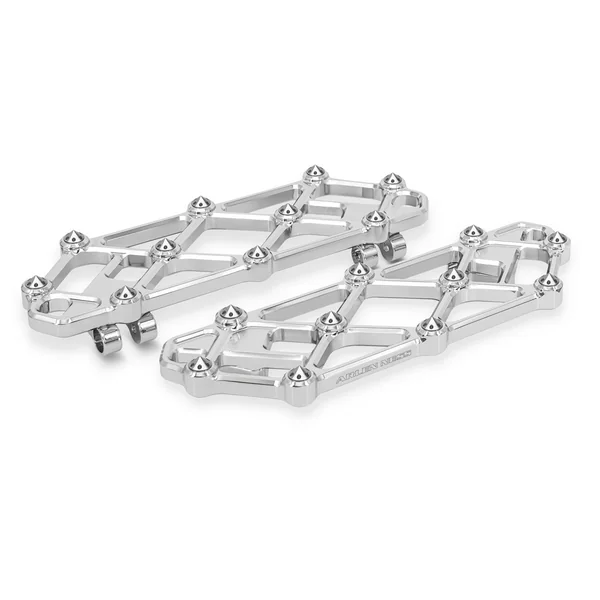Arlen Ness Diamond Floorboards for Harley - Chrome