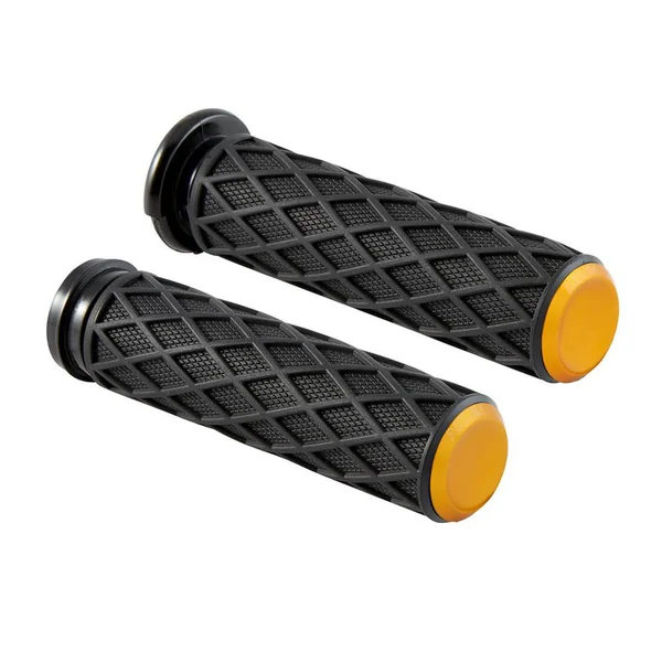 Arlen Ness Diamond Grips for Harley - Gold
