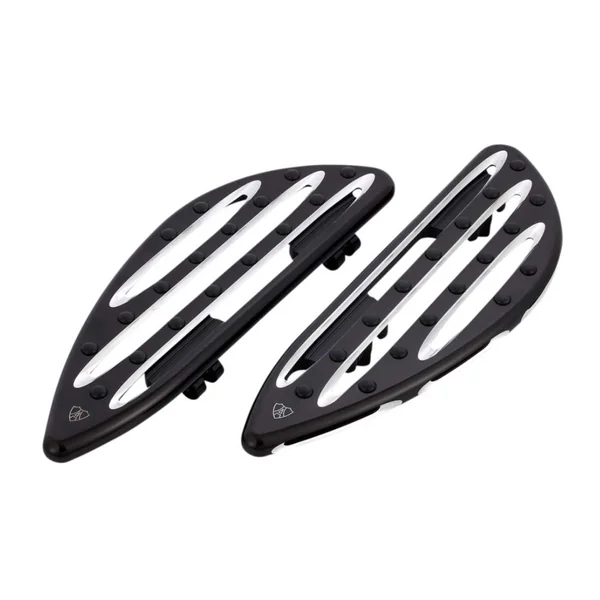 Arlen Ness® Driver Floorboards in Deep Cut Black for 18+ Harley FL Softail M8 410003