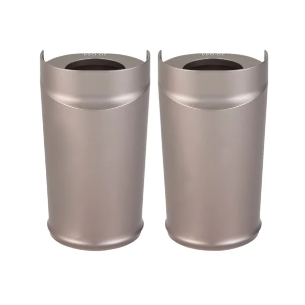 Arlen Ness® Fat Tire Fork Boot Covers in Titanium finish for some 80-13 Harley FL models 20045