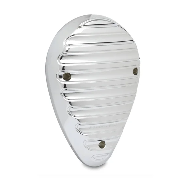 Arlen Ness® Finned Horn Cover in Chrome for 18-21 Indian with 111" or 116" Thunder Stroke™ Engine 50336