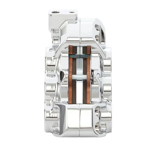 Arlen Ness Front 6-Piston Differential Bore Brake Caliper for Harley - Chrome - Image 3