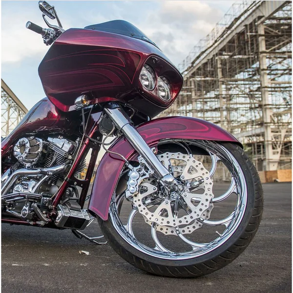 Arlen Ness Front 6-Piston Differential Bore Brake Caliper for Harley - Chrome - Image 5