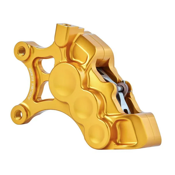 Arlen Ness Front 6-Piston Differential Bore Brake Caliper for Harley - Gold - Image 2