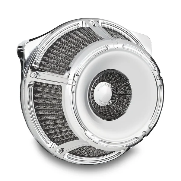Arlen Ness® Inverted Series Air Cleaner Kit for 08-16 Harley-Davidson Electra Glide FLHT, Road King FLHR, Street Glide FLHX, Road Glide FLTR, FL Trike; 16-17 Softail, Dyna FXDLS; 14-15 FLSTNSE; 13-14 FXSBSE; 11-12 FLSTSE - Slot Track Cleaner - Chrome