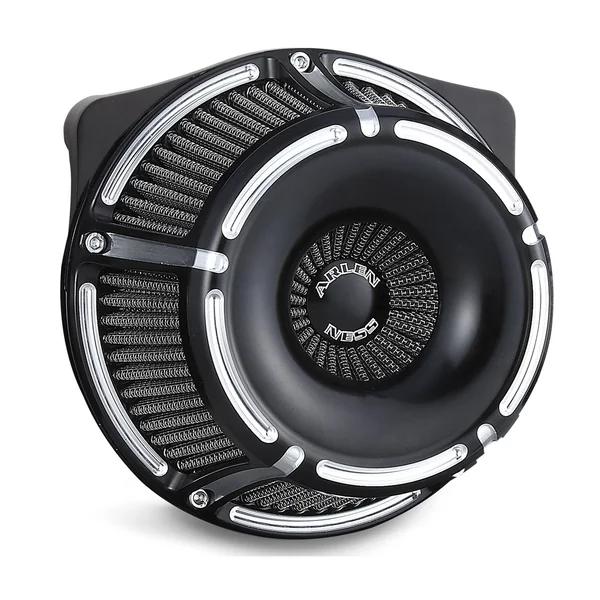 Arlen Ness® Inverted Series Air Cleaner Kit for 2017-2020 Harley-Davidson Street Glide FLHX, Road King FLHR, Electra Glide FLHT, Road Glide FLTR, FL Trike Models, 2018-2020 Softail Models / Slot Track / Black Anodized