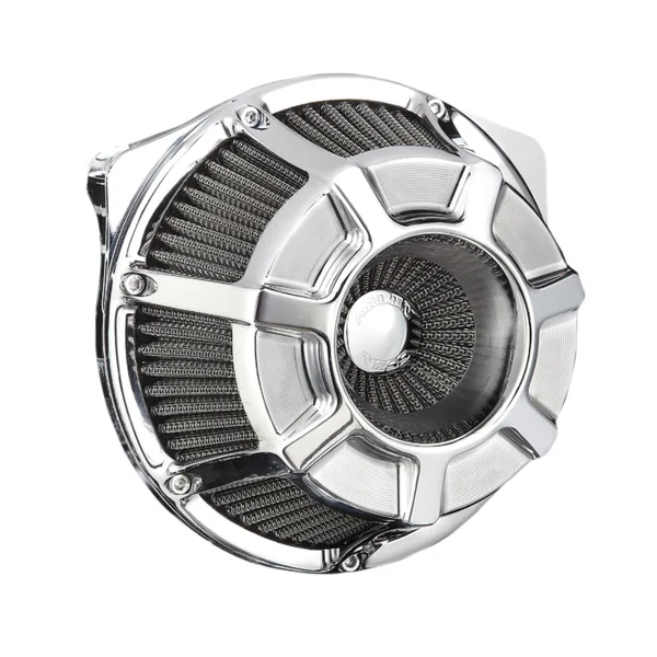 Arlen Ness® Inverted Series Chrome Beveled Air Cleaner Kit for 00-17 Harley Twin Cam (Exc. FBW and 99-01 FI FLT) 18934